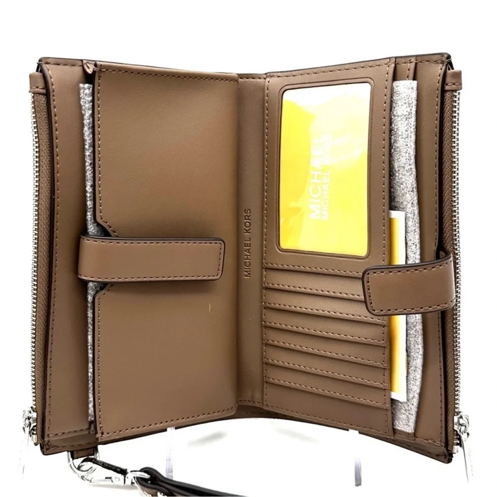 Michael Kors Large Double Zip Wallet Wristlet Dusk Multi
